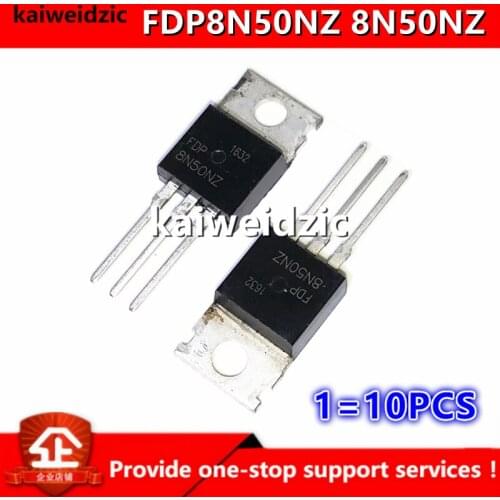 Kaiweikdic New imported original FDP8N50NZ 8N50NZ 7A/500V TO-220 Single zener diode N-channel MOSFET Triode for inverter