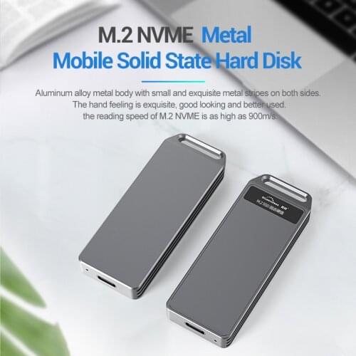 Blueendless M2 SSD Case NVME Enclosure M.2 to USB Type C High Speed Hard Drive Box for NVME PCIE SATA M/B Key SSD Disk