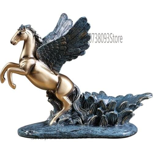 European Style Creative Pegasus Red Wine Rack Decoration Home Decoration Modern Simple Home Living Room Dining Room Wine Cabinet