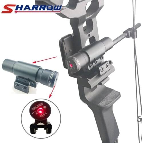 Bow Light Sight 50-100M Range Red Dot Laser Sight Pistol Adjustable Picatinny Rail Compound Bow Hunting Recurve Bow Accessories