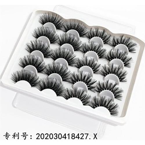 LDIANER 25mm thick eyelashes multi-layer curling style mixed ten pairs