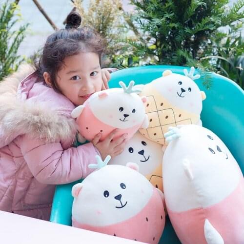 20/30/40cm Cartoon Cute Plush Fruit Animals Bear Toys Lovely Strawberry Pineapple Bear Doll Soft Stuffed Toys For Kids Gifts