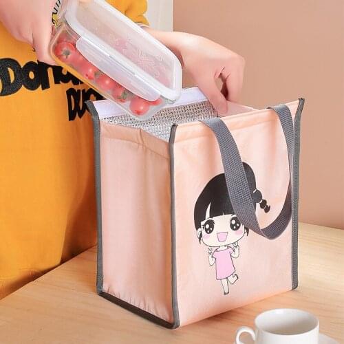 Fashionable Cute Lunch Bag Childrens School Food Thermal Handbags Womens Picnic Pastry Organize Cooler Pack Accessories Supplie