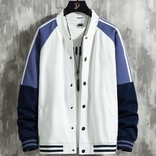 2021 New Spring Fashion Patchwork College Style Harajuku Streetwear Casual Varsity Bomber Jacket Men Baseball Coats