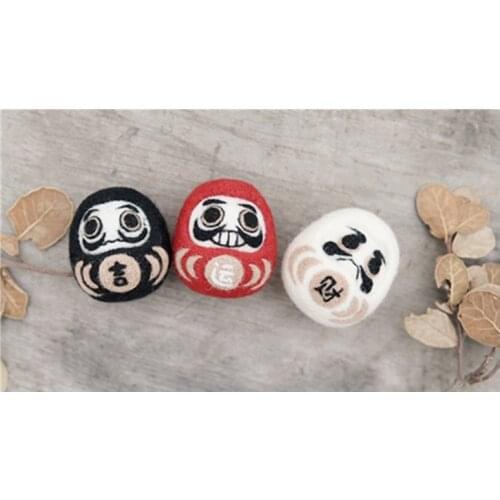 Cute three dumpling cartoon animal set wool needlepoint kit wool felt needle felting decoration craft needlecraft DIY handmade