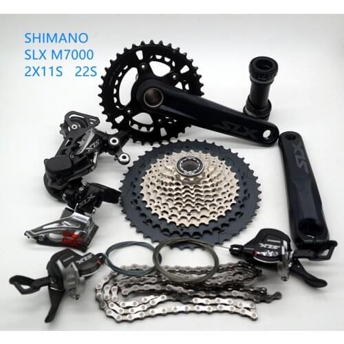 SHIMANO SLX M7000 2x11S 22 Speed Groupset 170 175mm MTB Mountain Bike Derailleurs group set without brake