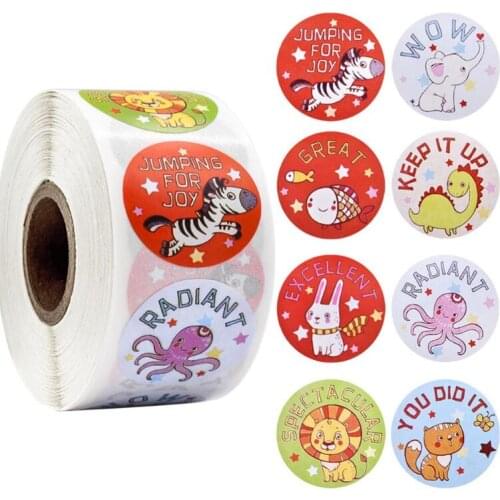 1500pcs Lovely Cat Stickers for School Reward Stickers Classroom Decoration encouragement sticker for student teacher