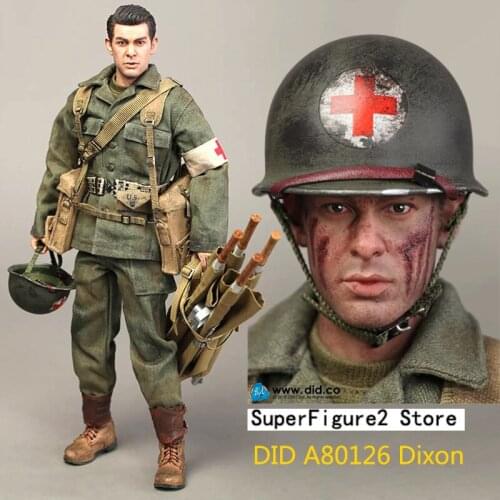 DID A80126 1/6 WWII US Army 77th Infantry Division Combat Medic Soldier Figure In stock