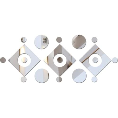 New arrival fashion Acrylicmirror wall sticker hot stickers Modern decor Living Room gift home direct selling