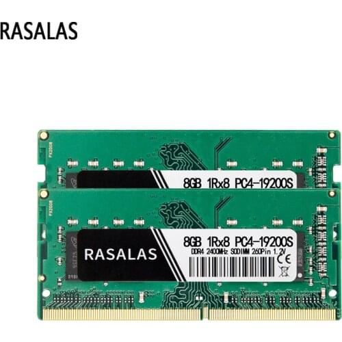 Rasalas Memory RAM DDR4 8G 4G 16G Laptop 1RX8 17000 19200 21300MHz SODIMM 1.2V Computer Memoria Ram for Notebook DDR4