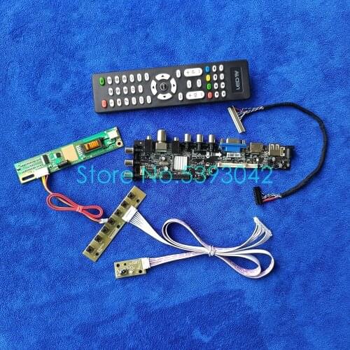Fit LP171WX2 (A4)(K6)/(A4)(K7)/(A4)(K8)/(A4)(K9) AV USB 1440*900 digital 3663 DVB-C 1CCFL 30-Pin LVDS controller board kit