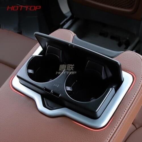 Back Row Cup Frame for Audi Q7 2016 2017 2018 interior accessories 2pcs