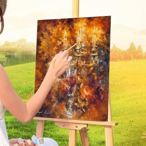 Glass Wine DIY Painting By Numbers Set Oil Paints 40*50 Boards By Numbers Wall Decoration For Handicraft