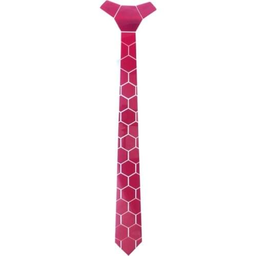 Slim Hexagonal Acrylic Necktie Ties Fashion Collection Bling Accessories