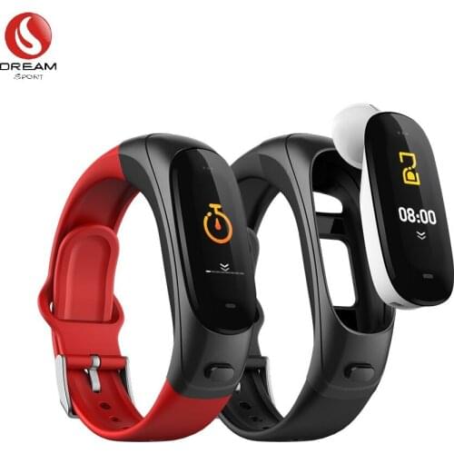 Smart Bracelet Bluetooth Headset Color Screen Heart Rate Sleep Monitoring Fitness Traker Support Smart Wrist DB204 DREAMSPORT