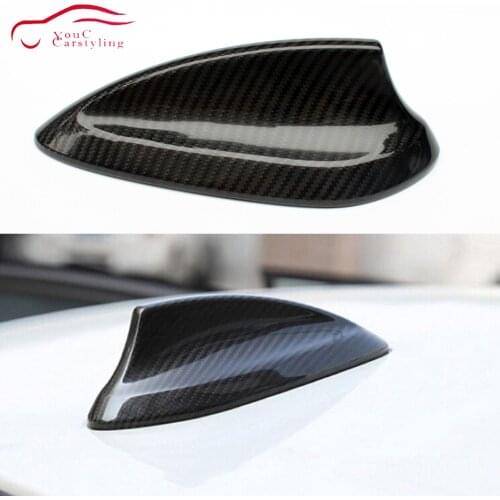 Universal Carbon fiber Shark Fin Antenna Cover for BMW F20 F45 F46 f48 F26 F15 F16 X4 X5 X6 X5M F85 X6M F86 Car Styling