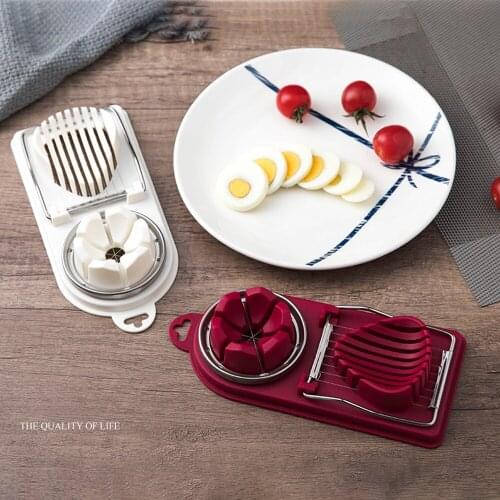 Kitchen Egg Tools Fruit for Boiled Eggs Strawberry Cutter with Stainless Steel Wire Kitchen Gadgets and Accessories Kitchen Tool
