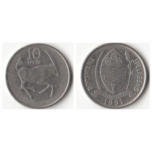 Botswana 10 Sybee 1991 edition Coins Africa Original Coin Collectible Edition Real Rare Commemorative