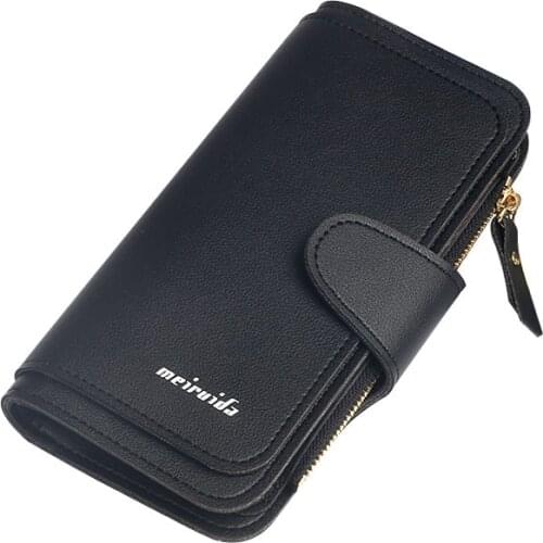 Women Fashion Leather Wallet Portable Multifunction Long Change Purse Hot Female Phone Coin Zipper Clutch For Girls Brand Wallet
