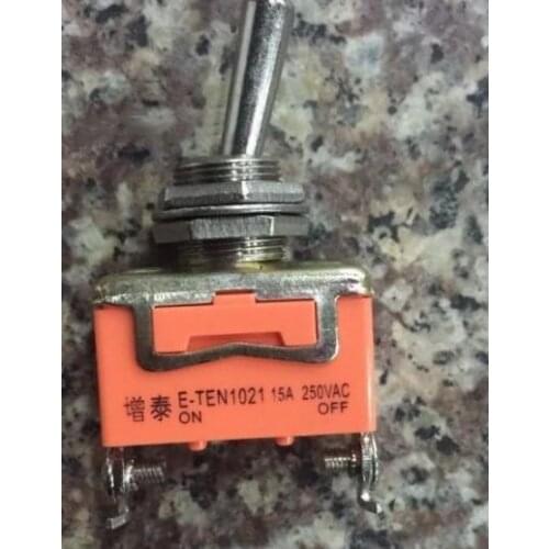 10PCS E-TEN1021 ON-OFF Toggle Switch 2pins 15A 250VAC Power Switch Rocker Switch