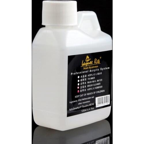 1x 120ml Four Functions Acrylic Gel Soak Off Nail Polish Remover Wash Nail Brush Water Cleaner Liquid For Nail Art Powder