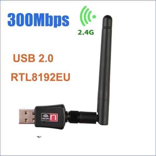 300 Mbps USB WIFi Adapter/USB wireless network card With RTL8192EU detachable external 2DBI antenna suitable for CP