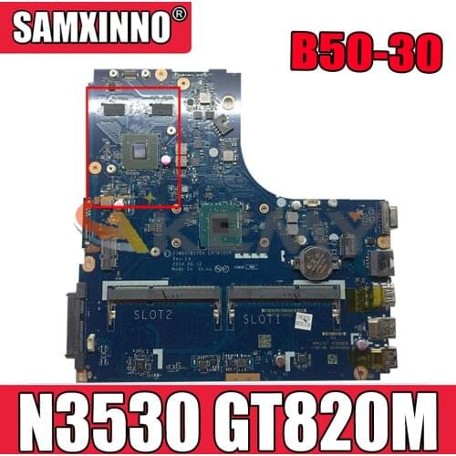 Akemy ZIWB0/B1/E0 LA-B101P Is Suitable For Lenovo B50-30 Laptop Motherboard CPU N3530 GT820M (with fingerprint) 100% Test