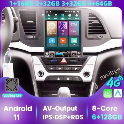 2 Din Android System Car Radio For Hyundai Elantra 6 2015 2016 2017 2018 2019 Multimidia Video Player GPS Navigaion Split Screen