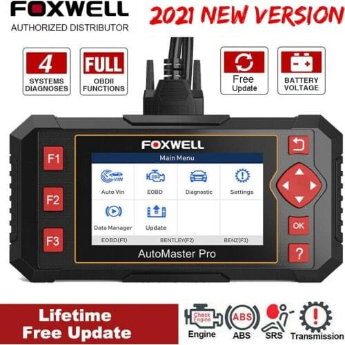 FOXWELL NT604 Elite OBD2 Escáner Automotriz Professional ABS Airbag Transmission Engine Diagnose Scanner OBD 2 OBD2 for All Cars
