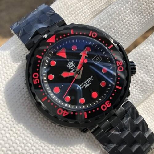STEELDIVE 1975XT Tuna Diver Watch Mens Automatic Self-Wind Mechanical NH35 Sapphire Luminous Anti-magnetic Water Resistant Watch
