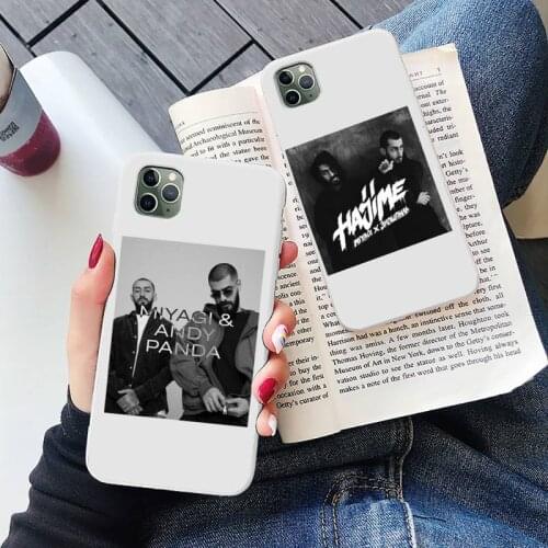 Hajime MiyaGi Andy Panda Accessories Phone Case White Candy Color for iPhone 6 7 8 11 12 s mini pro X XS XR MAX Plus