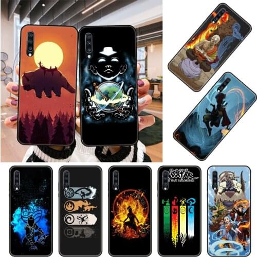 Phone Case For Samsung Galaxy A71 A51 A70 A50 A40 A30 A10 A20 E S Black Cover Prime 3D Etui Trend Funda Anime Avatar Airbender