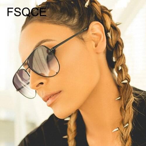 Black Gradient Sunglasses Silver Mirror Metal Sun Glasses Brand Designer Pilot Sunglasses Women Men Shades Top Fashion Eyewear