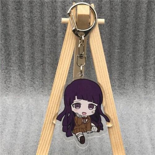 Danganronpa V3 Acrylic Keychain Mikan Tsumiki Keyring Acrylic Figure Keyring Pendant Cosplay Chains Collection Model Toy