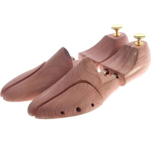 Twin Tube Red Cedar Wood Adjustable Shoe Shaper Mens Shoe Tree