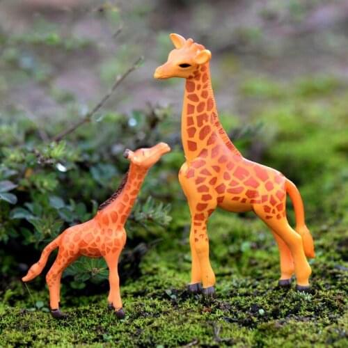Giraffe Figurine Miniature Cute Animal Fairy Garden Decor Micro Landscape Succulent DIY Birthday Gift Accessory Ornaments Toy