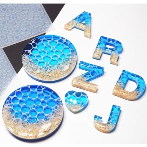 DIY Handcraft Mold UV Resin Epoxy Resin Silicone Glue Mold Water Lines Mold Marine Wind Mold Jewelry Tools