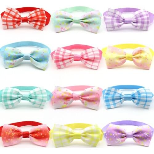 30/50 Pc Puppy Dog Cat Bow Ties Pet Grooming Product Cute Handmade Bowknot Dog Bows Dog Necktie Pet Supplies Dog Acessories