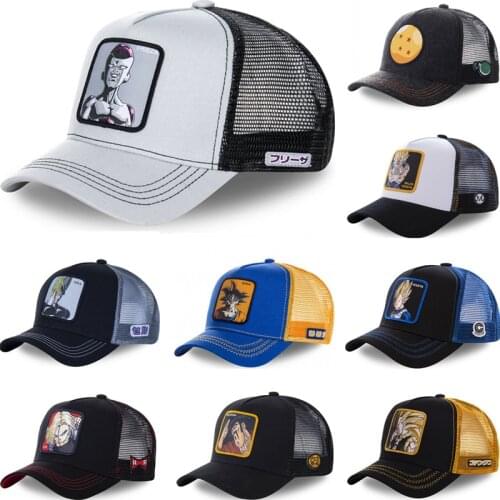 New Brand Dragon Ball 62 All Styles Snapback Cap Cotton Baseball Cap Men Women Hip Hop Dad Hat Trucker Mesh Hat Dropshipping