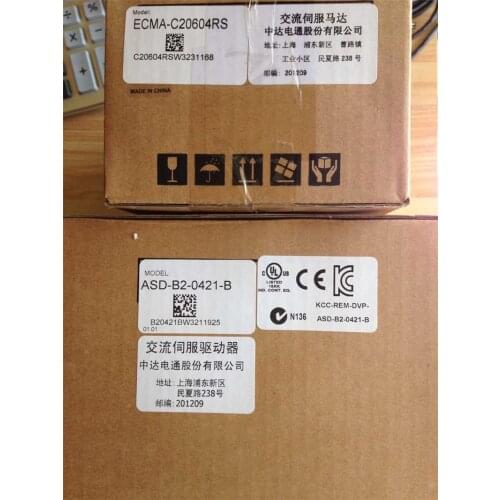 ECMA-C20604RS+ASD-B2-0421-B DELTA 0.4kw 3000rpm 1.27N.m ASDA-B2 AC servo motor driver kits with 3m power and encoder cable