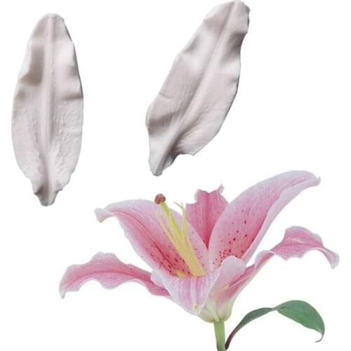 Lily petals Silicone Moulds Fondant Cakes Decor Tools Silicone Molds Sugarcrafts Chocolate Baking Tools For Cakes Gumpaste Form