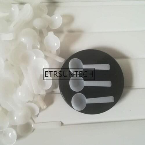 2000pcs 1 gram Plastic Measuring Scoop Small Spoon 1g Measure Spoons White Milk Protein Powder Scoops 54mm