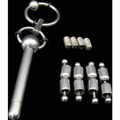 Metal Urethral Plug Dilator Penis Sex Toys For Men Masturbators Detachable Urethral Toys Stimulate Cock Erection Penis Plug