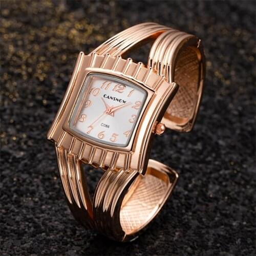 2021 Fashion Gold Watch Ladies Bangle Bracelet Watch Luxury Stainless Steel Water Proof Womens Watch Relogio Feminino Zegarek