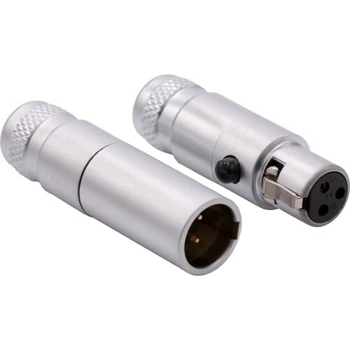 MPS LITTLE BEE W/M Balanced XLR Connector Interface 24K Gold Plated Female/Male Jack 3pin Mini Plug K271s/K240s Audio Connector
