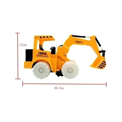 Music toy Electronic Educational Electric Music Lights Simulated Mining Bulldozer Digging Truck Of Remote Control Toys For
