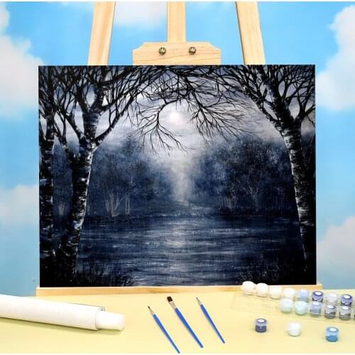 Natural Scenery Missing You Painting By Numbers Package Oil Paints 50*70 Oil Painting Decoration Children Wholesale