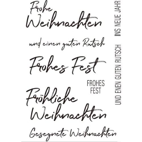 German Transparent Clear Silicone Stamp/Seal for DIY scrapbooking/photo album Decorative clear stamp A852