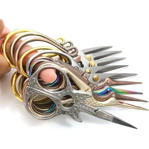 Stainless Steel Vintage Scissors Sewing Fabric Cutter Embroidery Scissors Tailor Scissor Thread Scissor Tools for Sewing Shears