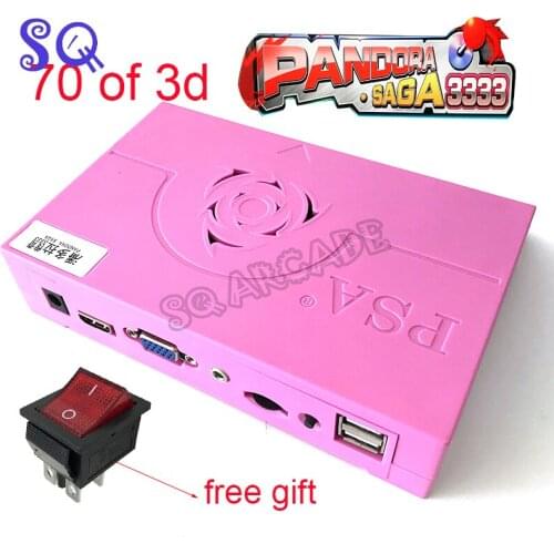 Pandora Saga Box 3333 in 1 Arcade Game Board Jamma Versoin HD Video HDMI VGA output Multigame Support 3 4 Players SQ Strore